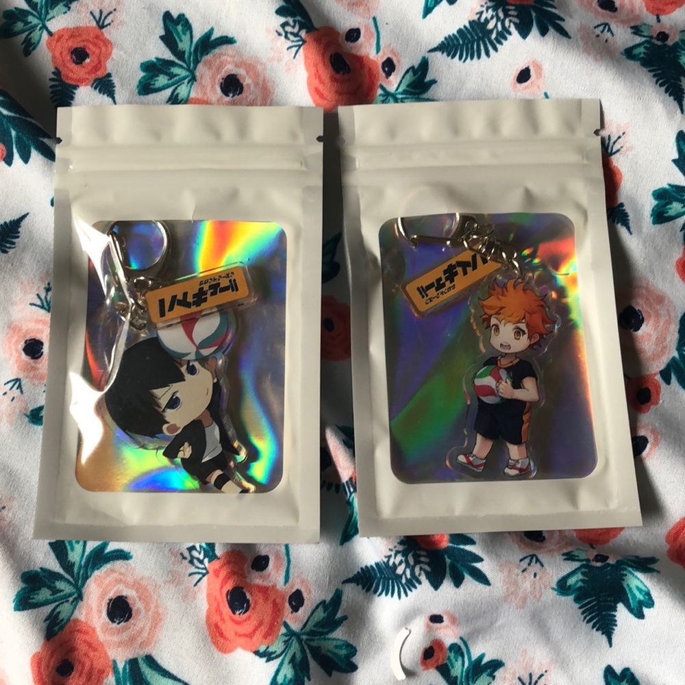 Haikyuu Hinata and Kageyama keychains